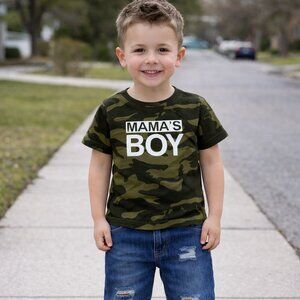 Boy's Camo Mama's Boy Outfit